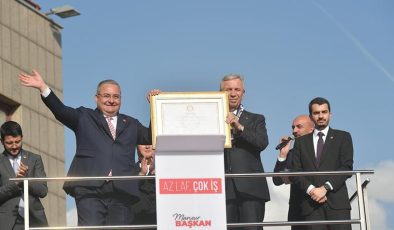 Keçiören Belediye Başkanı Özarslan mazbatasını aldı