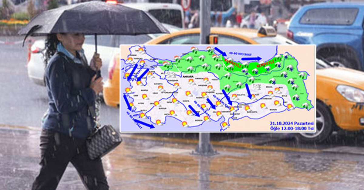 Sıcaklık mevsim normallerinin altında! 4 bölgede sağanak ve kar!