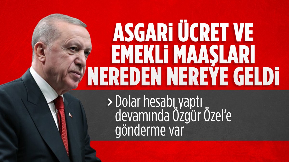 Cumhurbaşkanı Erdoğan’dan ’emekli aylığı’ değerlendirmesi