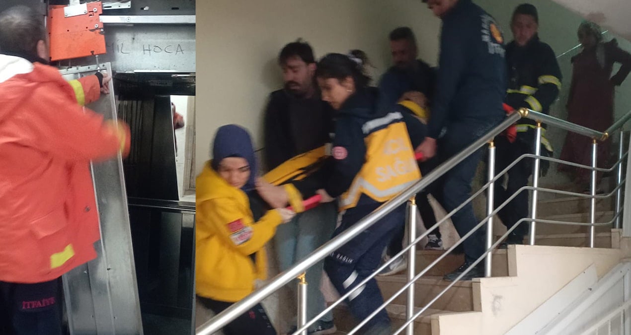Mardin’de asansör düştü: 4 yaralı